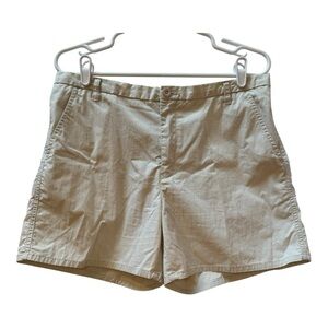 Polo Jeans Co Ralph Lauren Women's Tan Cotton Nylon Shorts Size 10‎ Flat Front